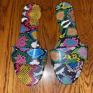 Colorful snake slides